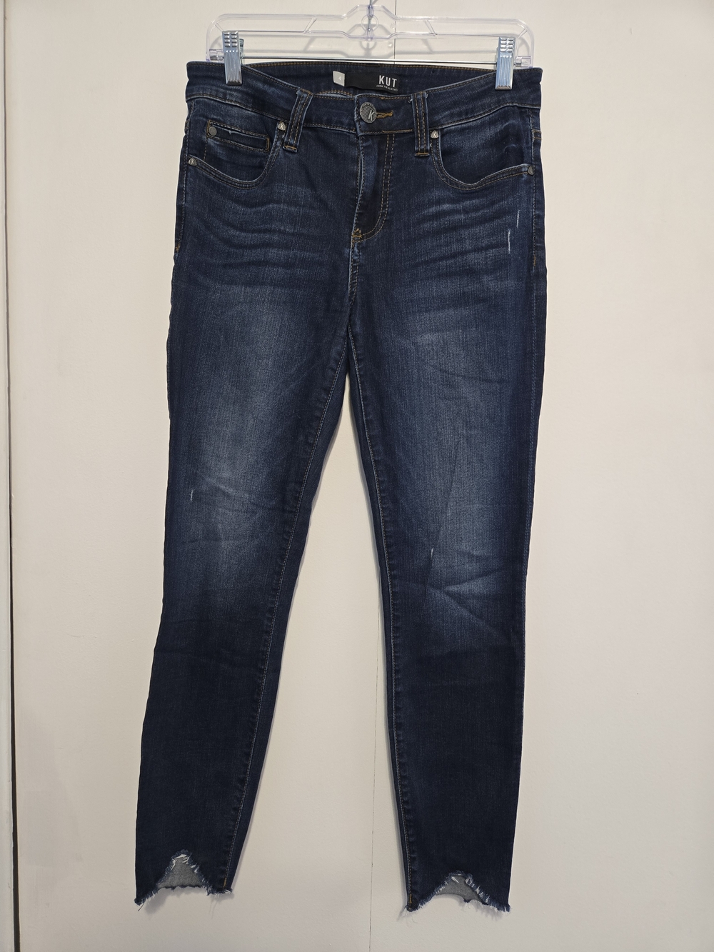 KUT from the Kloth Connie Ankle Skinny Jeans Raw Hem Women's Size 4